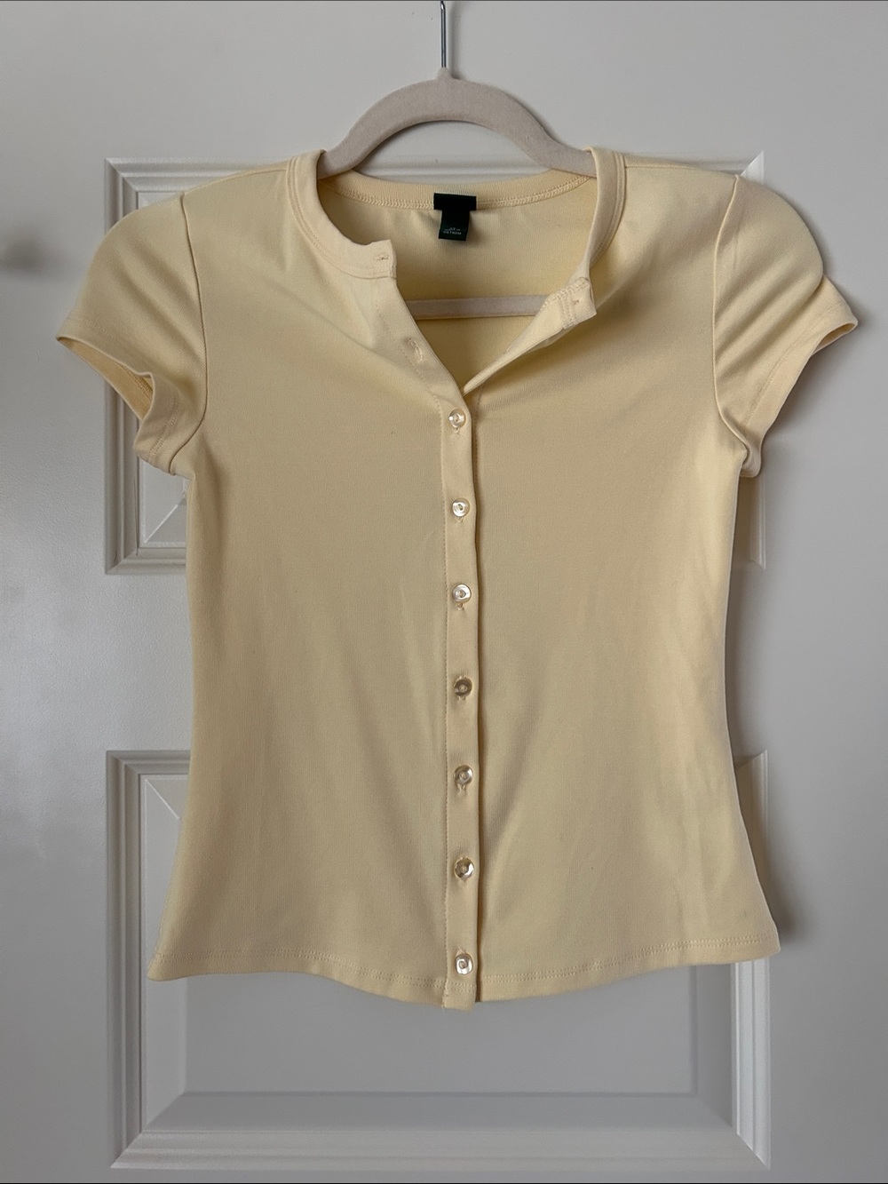 Womens button front top